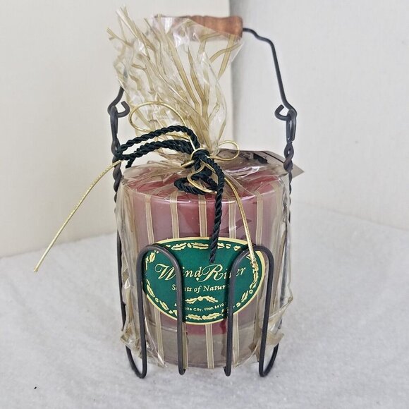 candle wind river scent of nature red wireframed Utah salt lake city home décor - Picture 1 of 6